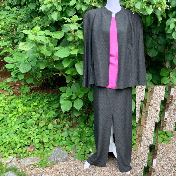 3pc! DESIGNER outfit SAKS PENCIL SKIRT / JACKET/NWOT - Picture 4 of 12